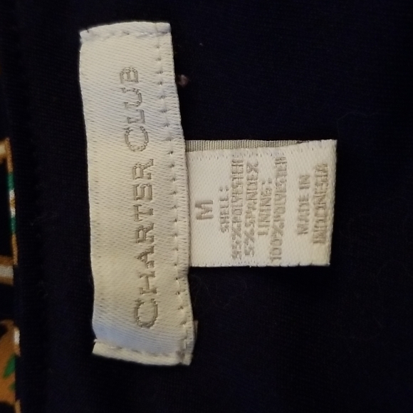 Upscale Casual Navy/Gold Dress w/Beautiful Designs - Picture 6 of 6